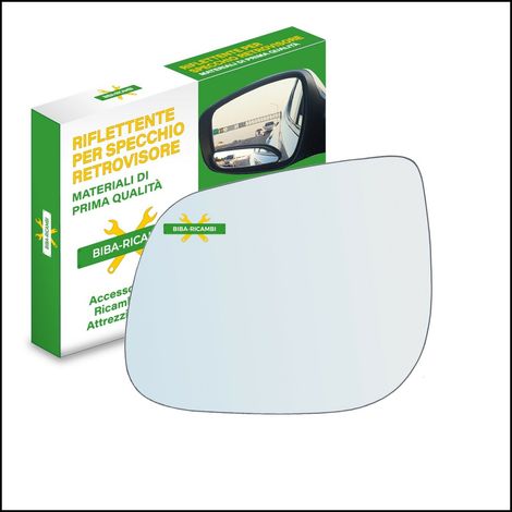 Specchio nudo adesivo lato guidatore per kia picanto ii (ta) dal 2011