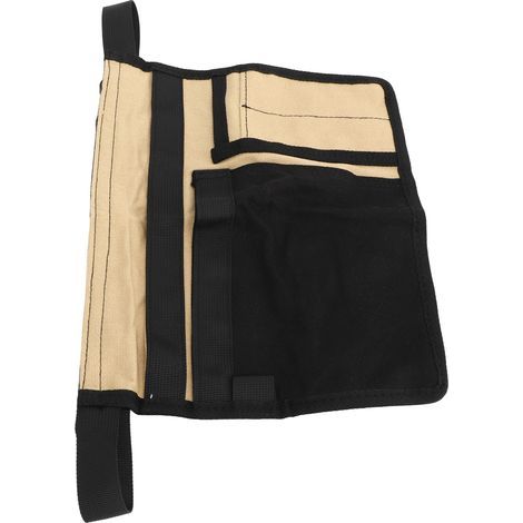 Gartenschürze mit mehreren Taschen, verstellbarer Hüfttasche für Gartengeräte, khaki und schwarz (1/5)