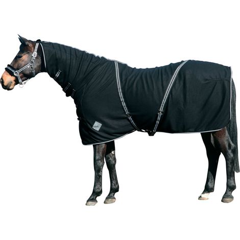 CATAGO Fleecedecke mit Halsteil - schwarz - 135 cm (1/2)
