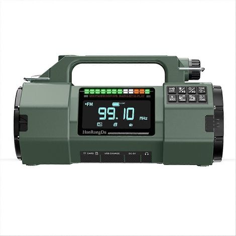 908 solaire Hand-Crank radio complet-bande urgence Lighting haut-parleur FM/MW/SW/VHF/SOS radio B (1/5)