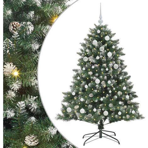 Sapin de Noël,Arbre de Noël artificiel avec 150 LED Vert 105 x 105 x 150 cm CFW54340 (1/5)