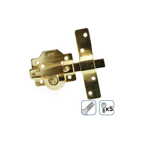 edm Serrure Élégante Or en Acier haute qualité 83.5 cm (1/3)