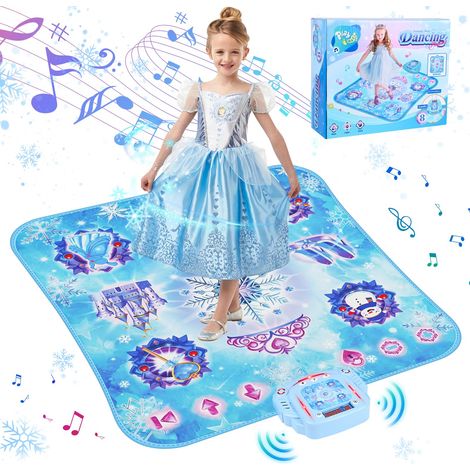 Tapis de danse, jouet cadeau pour enfants de 3 à 12 ans, cadeau de danse pour filles, tapis musical, tapis de danse avec Bluetooth, cadeau de Noël et d'anniversaire pour filles de 3 à 9 ans et plus. (1/5)