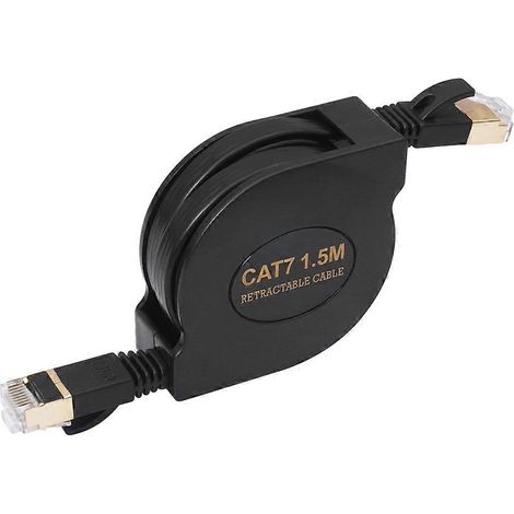Flaches Cat7 RJ45 LAN-Ethernetkabel, 10 Gbit/s 600 MHz Patchkabel für Router/Modem (1/5)