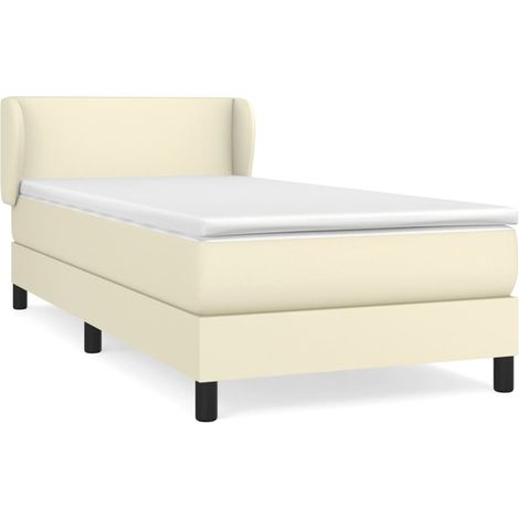 Maison Exclusive - Boxspringbett mit Matratze Creme 100x200 cm Ku