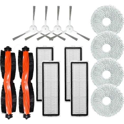 Accessoires et pièces détachées pour Xiaomi Mijia Omni 2 C102CN / B101CN / B116CN / X10+ Plus : brosse principale, filtre HEPA et chiffon de nettoyage. (1/5)