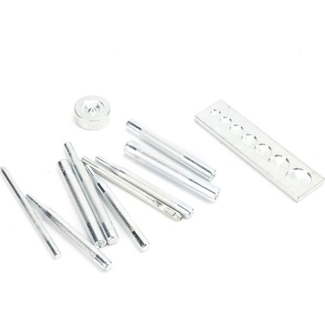 Outil de pose de boutons-pression - Presse manuelle - Kit de poinçonnage - Artisanat du cuir (1/5)