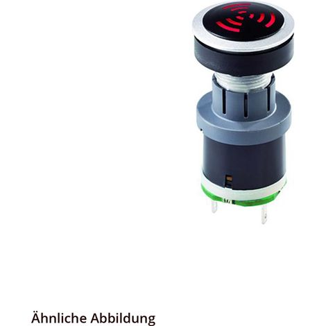 Georg Schlegel Akustischer Signalgeber beleuchtbar, rund, RONTRON-R-JUWEL Flachstecker 2,8mm x 0,8mm - 1 Stück