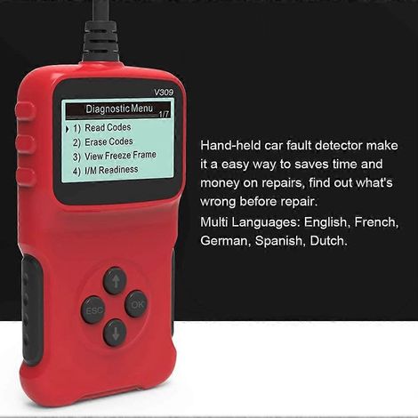 Détecteur de pannes automobile, outil de diagnostic auto, lecteur de carte de réparation véhicule, scanner électronique multifonction pour voiture. (1/4)