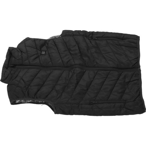 Gilet chauffant 4 zones pour homme et femme, compatible USB, vêtement thermique d'hiver, noir, taille 3XL (1/5)