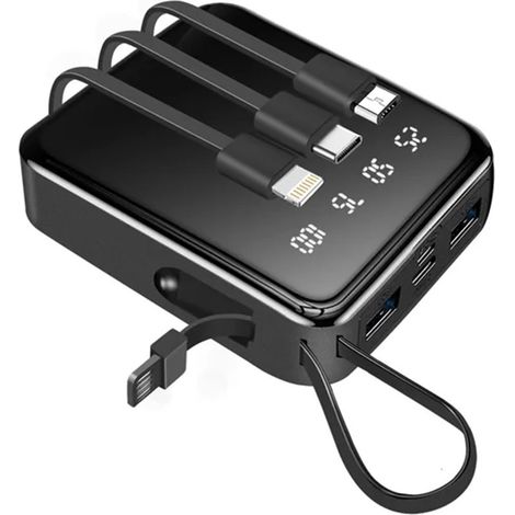 TrAdE Shop Traesio - Power Bank Caricatore Portatile Capacità 12800mah Ricarica Rapida 2.1a Smartphone Tablet - (1/5)