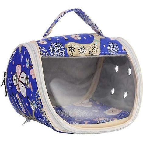 Tragbare und atmungsaktive Transporttasche für Kleintiere, Hirschmuster, für Meerschweinchen und Hamster - Blue Elk (1/5)