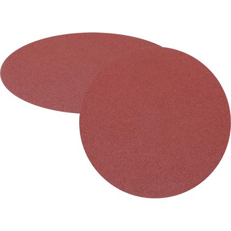 2pcs Disques À Poncer 250mm, 60 Grains Papier De Verre À Dos Adhésif crochet Sans Trou, Disques Abrasifs Ronds Pour Ponçage À Sec/Humide, Pour Peinture Auto, Bois, Métal (1/5)