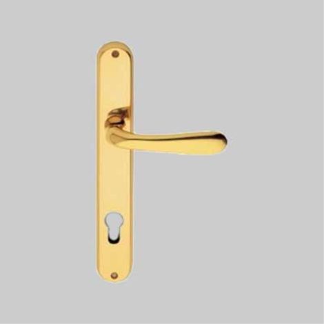 Maniglia 'goccia' con placca foro yale oro lucido FROSIO BORTOLO