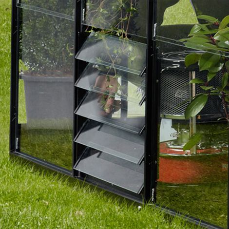 Vitavia Lamellenwandfenster für Gewächshäuser, schwarz (1/5)