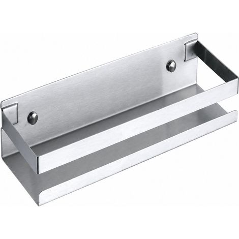 Étagère à épices murale en acier inoxydable, 30 cm, rangement de cuisine multifonctionnel (1/5)