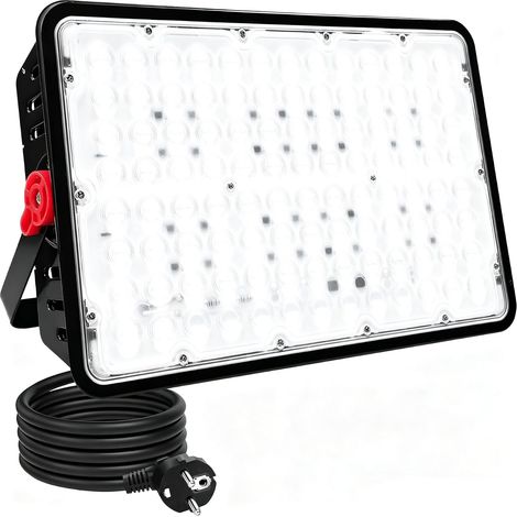 Projecteurs LED Extérieur 400W, 40000LM Spot led Extérieur IP66 étanche Projecteur Exterieur LED 6500K Blanc Froid Eclairage de Sécurité pour Jardin, Patio, Garage, Terrasse,Atelier (1/5)
