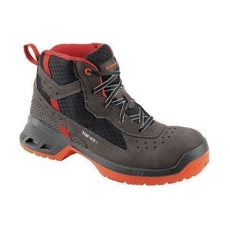 Chaussures de sécurité montantes Squat, S1P A SRC, T43 Unisexe, Noir, gris, Rouge, antistatiques ( Prix pour 1 paire )