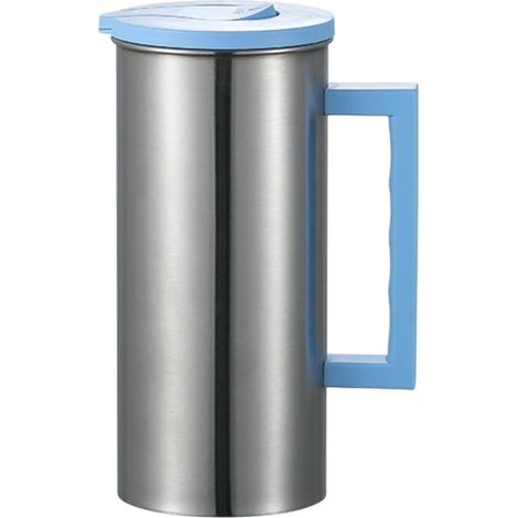 1 Pichet Acier Inoxydable, 1,8 L Capacité, Carafe Eau Froide, Usage Maison Camping (1/5)