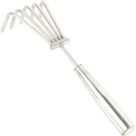 Râteau à main, léger et ameubli, pour le jardin, pour 5 D (1/5)