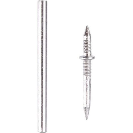 Clou à Double Tête, Clous Acier Galvanisé, Fil de Plinthe à Double Tête Clou Sans Couture, Vis De Sécurité Invisibles Seamless, Clou Plinthe avec Outil de Manchon Spécifique à Ongles,pour Tapissier,Pl (1/5)