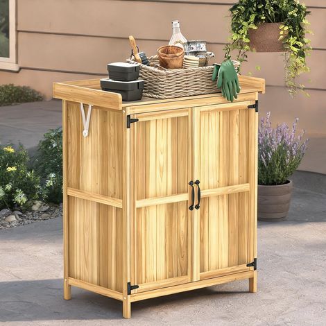 Chariot de jardin en legno di abete Acciaio 74 x 43 x 88 cm (1/5)