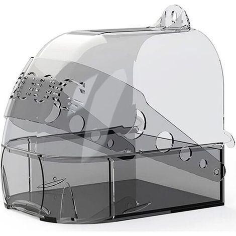 Bain d'oiseaux pour cage, version améliorée, bain pour perroquet, bain d'oiseaux suspendu, fournitures pour cage à oiseaux, salle de bain polyvalente, nid de couchage