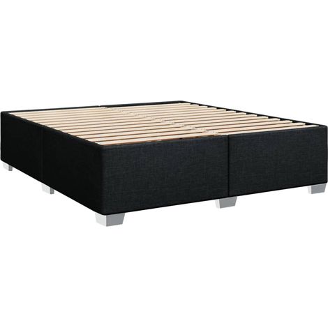 Cama sin colchón tela negro 200x200 cm vidaXL (1/5)