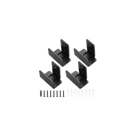 Guide au sol pour portes coulissantes, lot de 4, guide pour portes coulissantes de style grange, support mural robuste pour portes coulissantes (1/5)