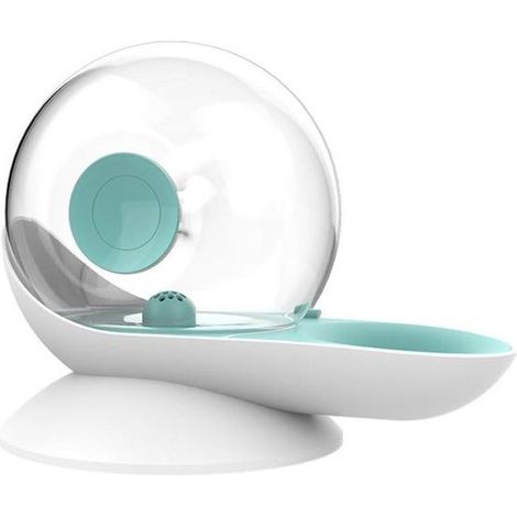 Fontaine à eau verte pour chat, chien et escargot - 2,8 L - Fonctionne sans électricité (1/4)