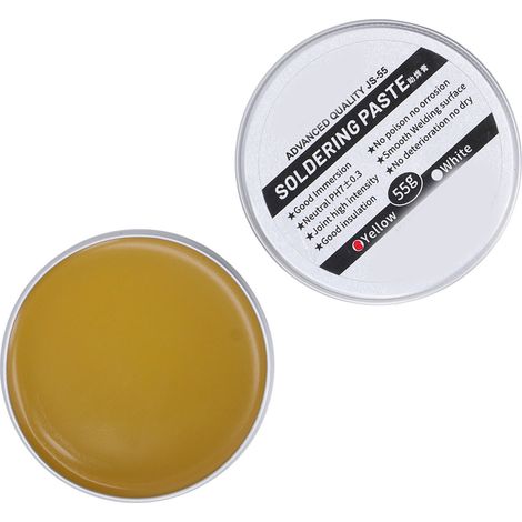 Pâte à souder à la colophane, flux de soudure basse température sans nettoyage pour réparation électronique, 55 g / 1,9 oz (1/5)