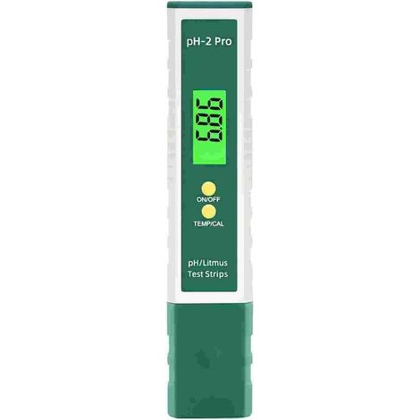 PH Mètre Numérique avec Litmus Bandelette Test fonction/Température, Multifonctionnel Testeur 0.01 Haute Précision (1/5)