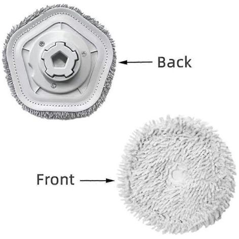 NALOOKAMIC Pour aspirateur robot autonettoyant Xiaomi Dreame Bot W10 W10 Pro : brosse principale, brosse latérale, filtre HEPA, lingettes de nettoyage