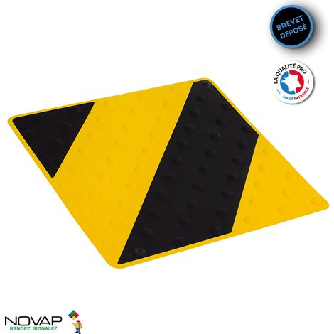 Dalle podotactile intérieure/extérieure Noir/Jaune- 6102069 (1/6)