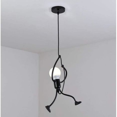 Lustre Suspension,E27,Créatif Dessin Animé Lustre Salon, Suspension Luminaire pour Chambre le Salon(Ampoule Non incluse) (1/4)