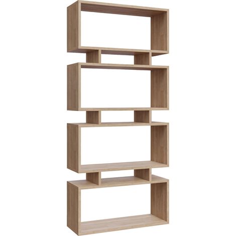 Libreria in legno "Langdon" - 72 x 25 x 161 cm - Beige (1/4)