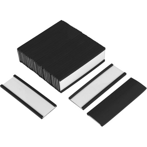 Lot de 30 porte-étiquettes magnétiques, porte-affiches et porte-tickets, supports pour étagères métalliques, tableau blanc (1/5)