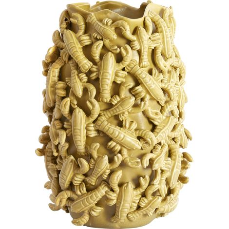Vaso in ceramica opaca olivastro Light & Living LOBSTER – (1/4)