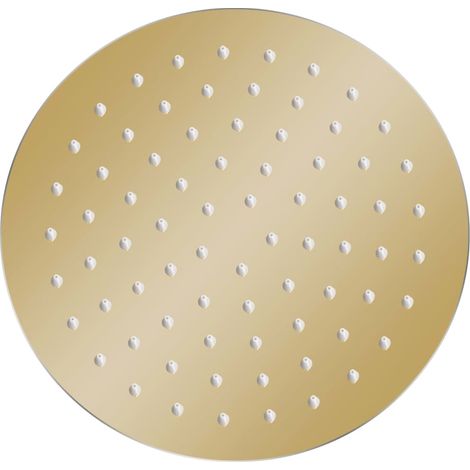 Maison Exclusive - Testa Doccia a Pioggia in Acciaio Inox 20 cm Rotonda Oro