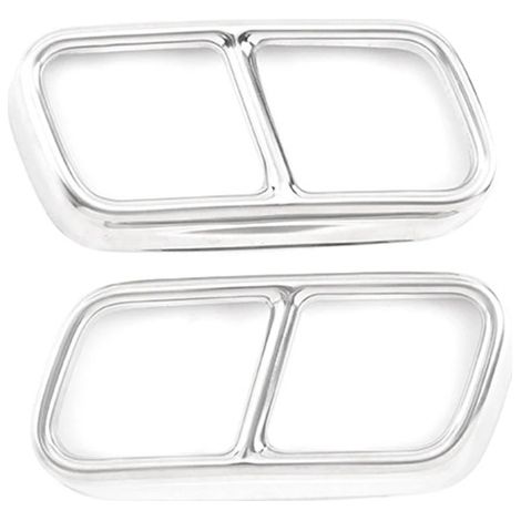1 pair of exhaust pipe frames suitable for 2009-2014 BMW 7 Series quad exhaust pipes (1/4)