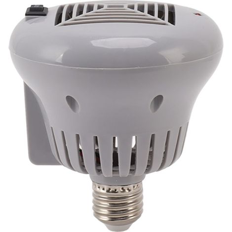 Ampoule chauffante E27 50W à 100W pour animaux de compagnie, boîtier gris, 220V, 3 niveaux de luminosité, lampe chauffante réglable pour reptiles et petits terrariums (1/5)