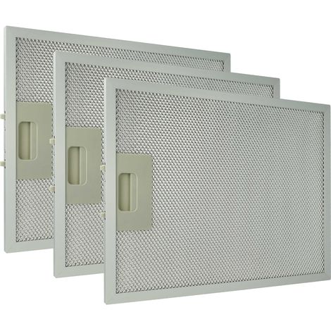 vhbw 3x filtro anti-grasso sostituisce Klarstein 10032230, 10031995 per cappa da cucina, alluminio