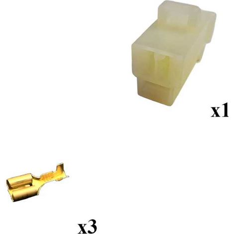 Kit Connettore Series 250 Faston 6 Maschio 3 Vie