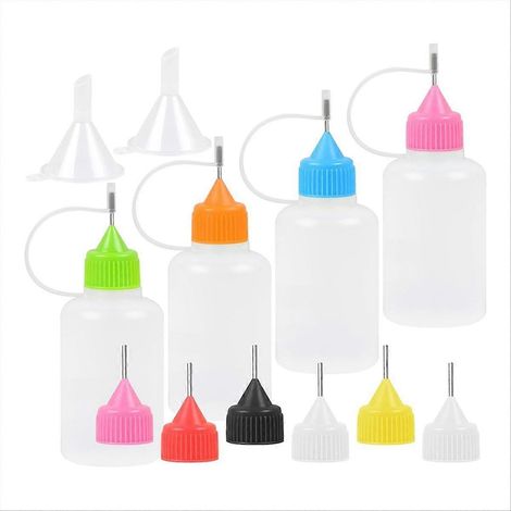 Flacons applicateurs de colle à embout aiguille de précision, pour le quilling DIY (1/5)