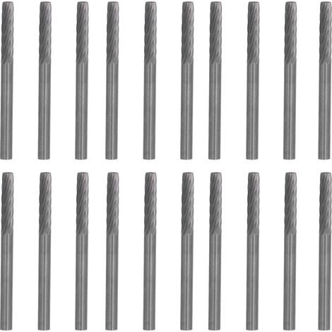 20 fraises en acier au tungstène robustes, ultra-rapides et durables pour le meulage du bois, du fer et de l'acier au carbone. (1/5)