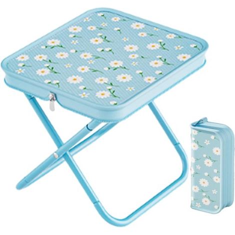 Taburete plegable  Taburete portátil  Silla resistente con asientos cómodos para exteriores, camping, bar y cocina. (1/2)