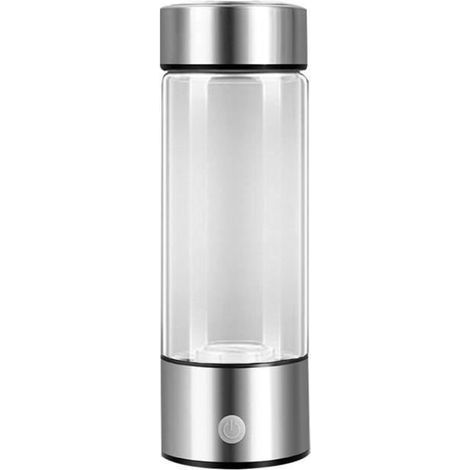 Gourde,Bouteille de sport en Itanium de qualité riche en hydrogène, tasse d'eau, ioniseur, générateur d'antioxydants - Type Silver (1/4)