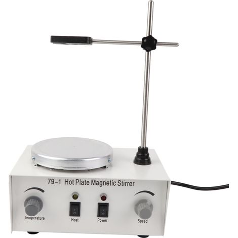 Agitateur magnétique chauffant portable professionnel pour laboratoire, prise UE 220 V (1/5)