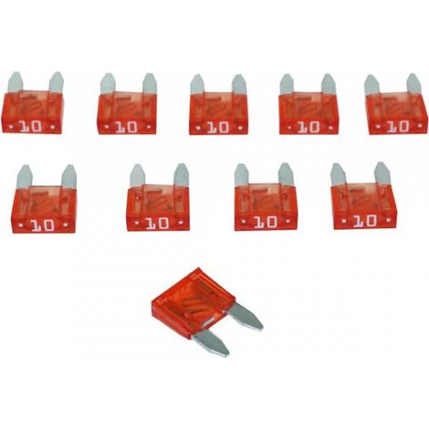 Mini-Flachstecksicherung 10A Flosser 10 Stück für Auto Motorrad (1/4)