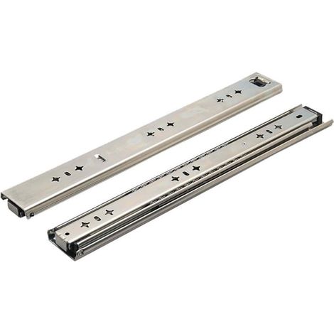 Rail de guidage amortisseur pour tiroir inférieur, robuste et stable, (1/5)